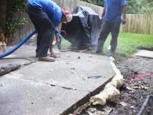 Success! Back Patio raised back to original position.
